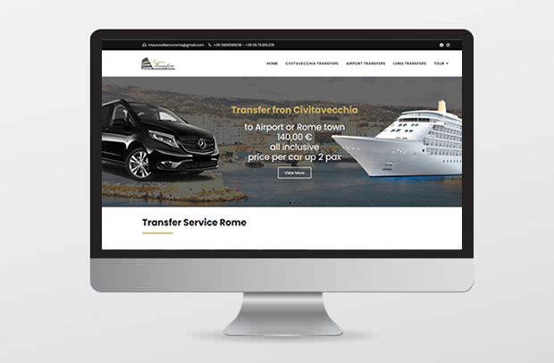 Creazione sito web Roma Transfers con WordPress